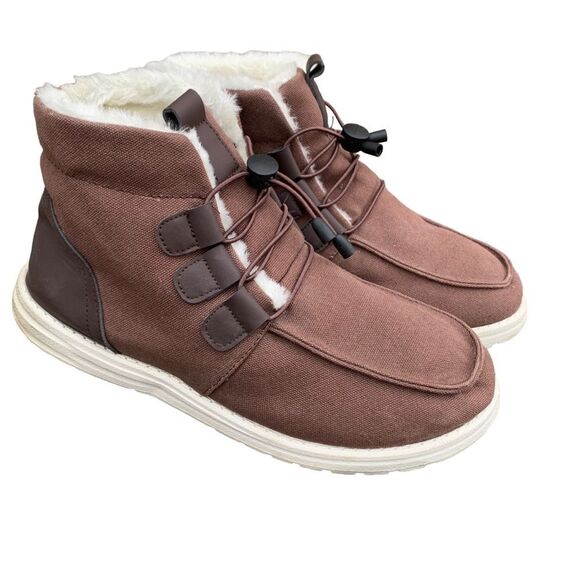 Amazon Slip on Chunky Sneakers Ankle Boots Booties Lightweight Neutral size 11 - Picture 1 of 13